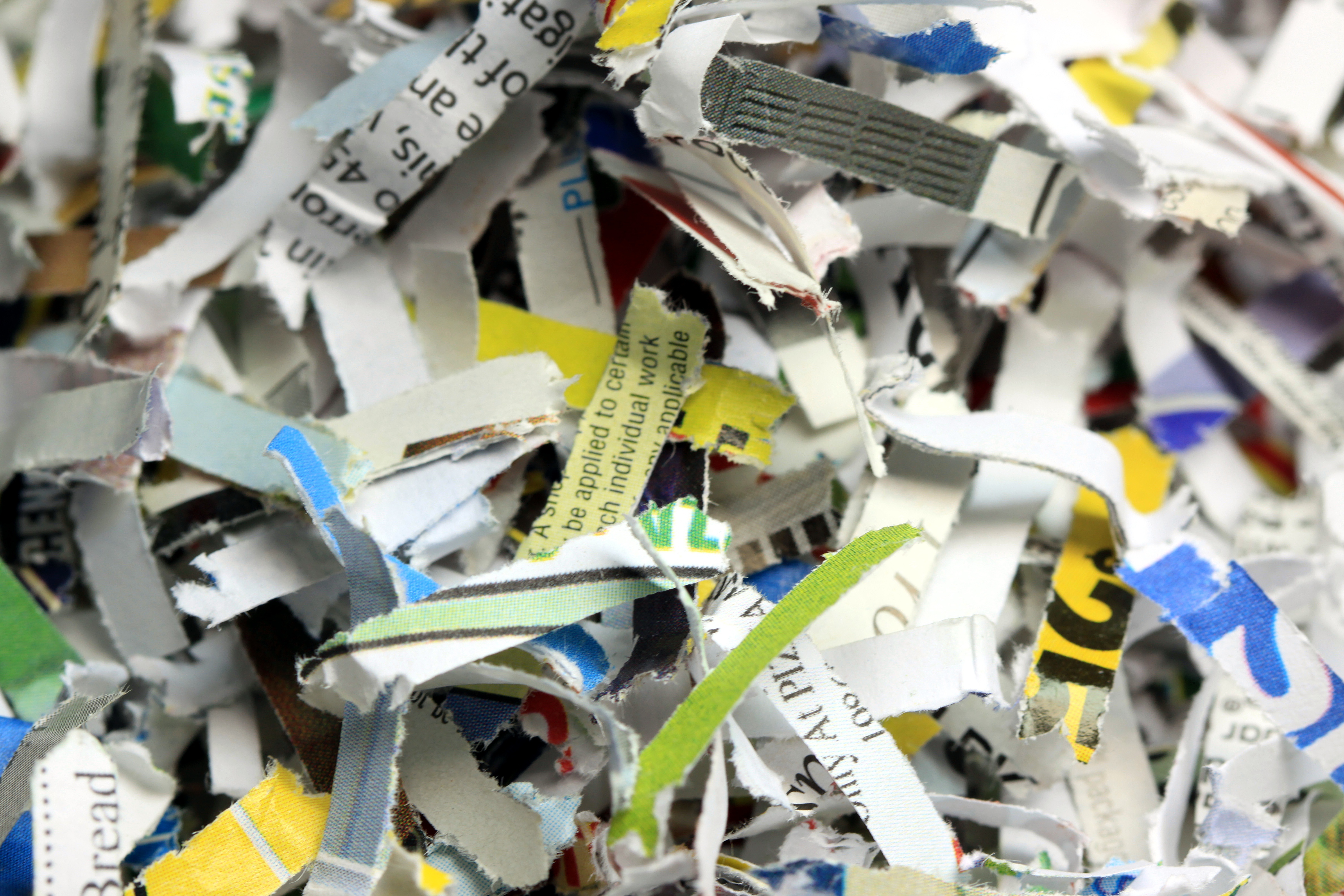 Shredding documents